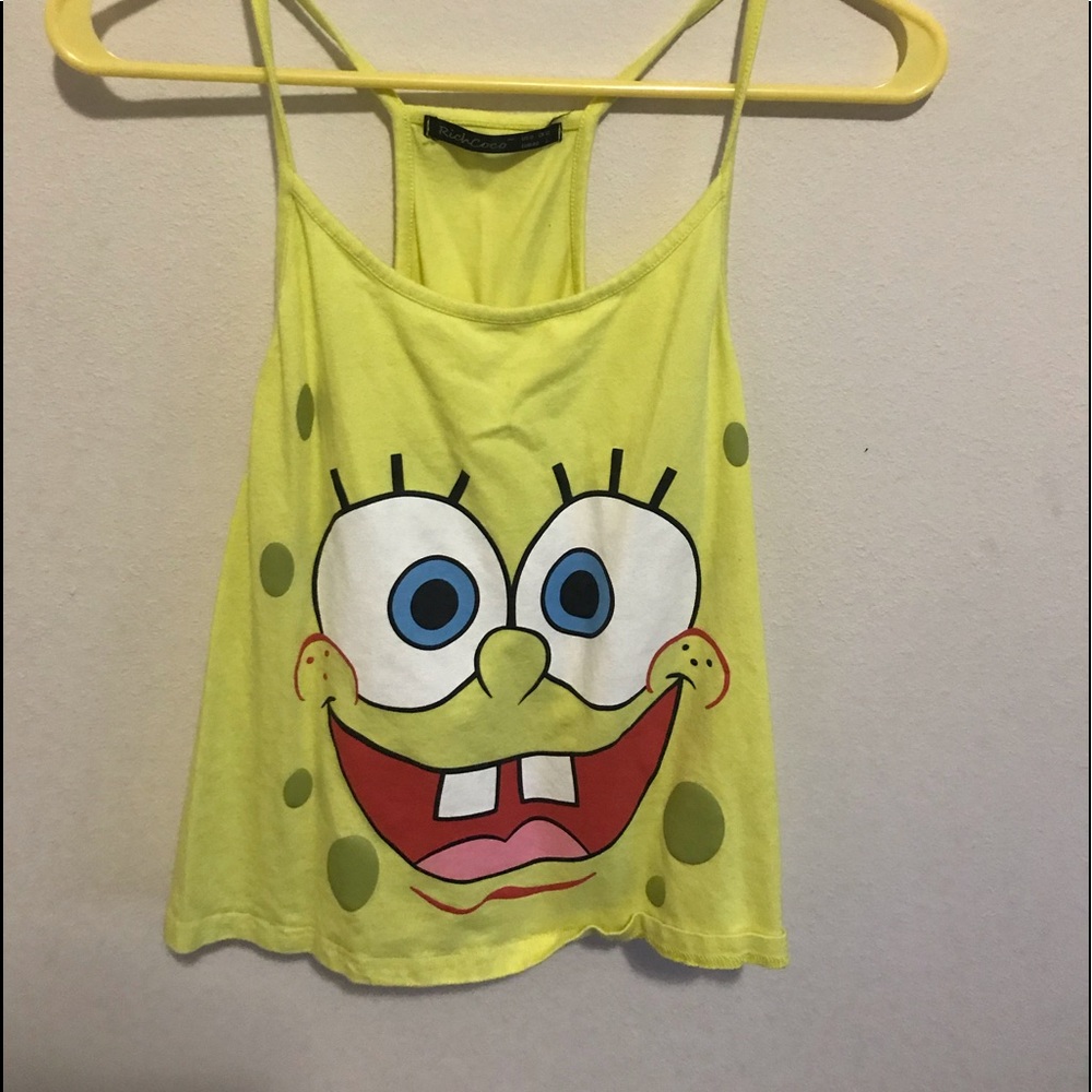 Cropped Spongebob tank top.